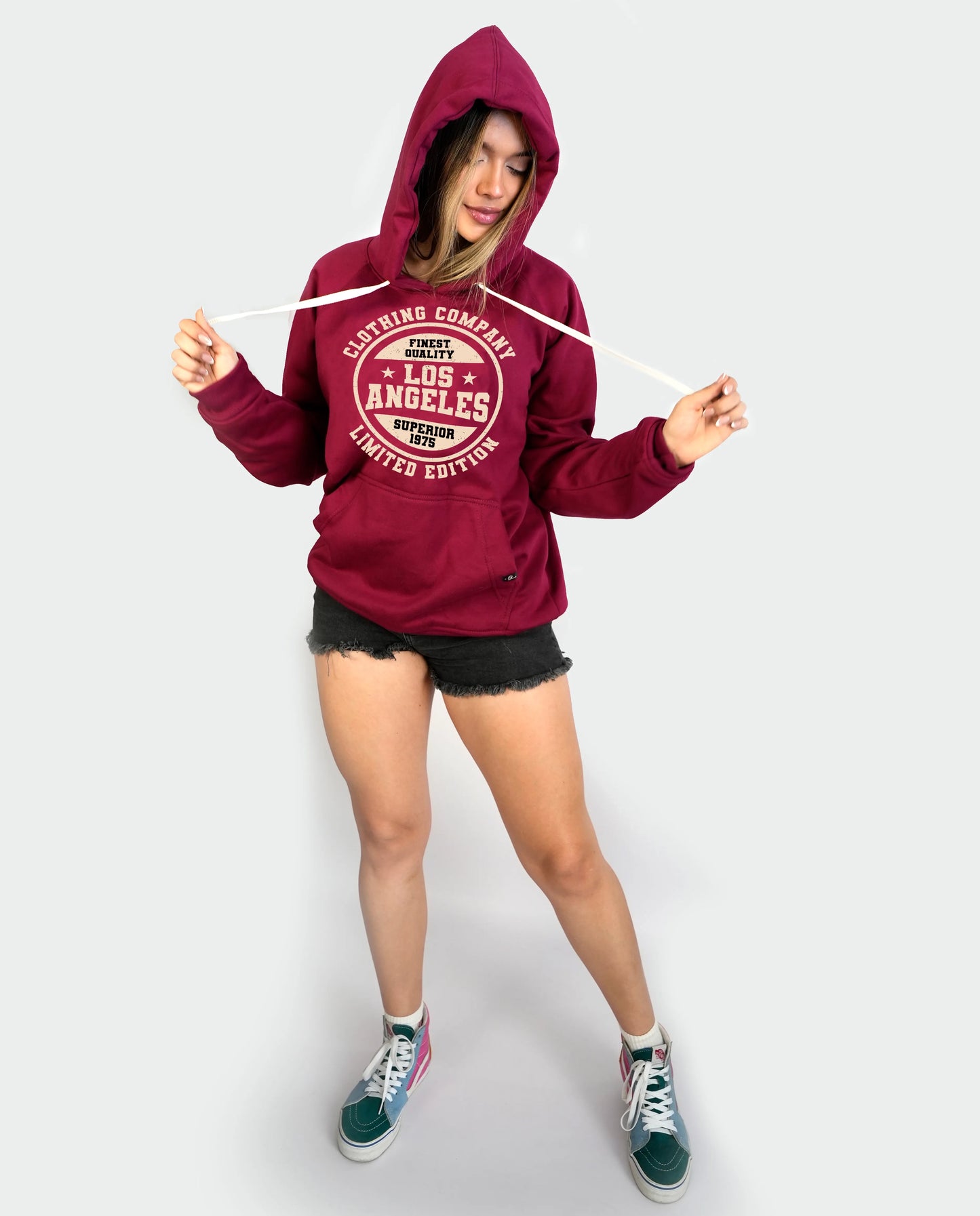 Hoddie Vino Tinto LA