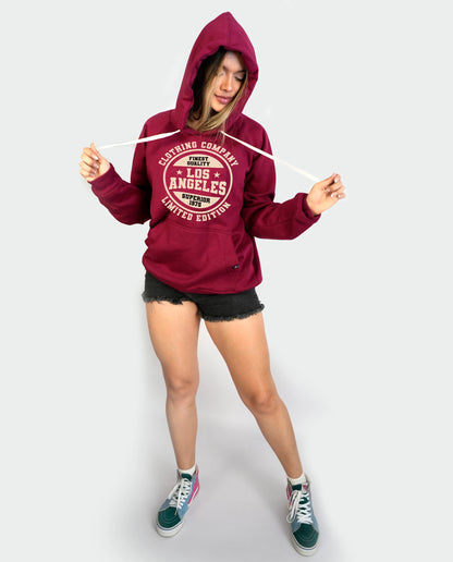 Hoddie Vino Tinto LA